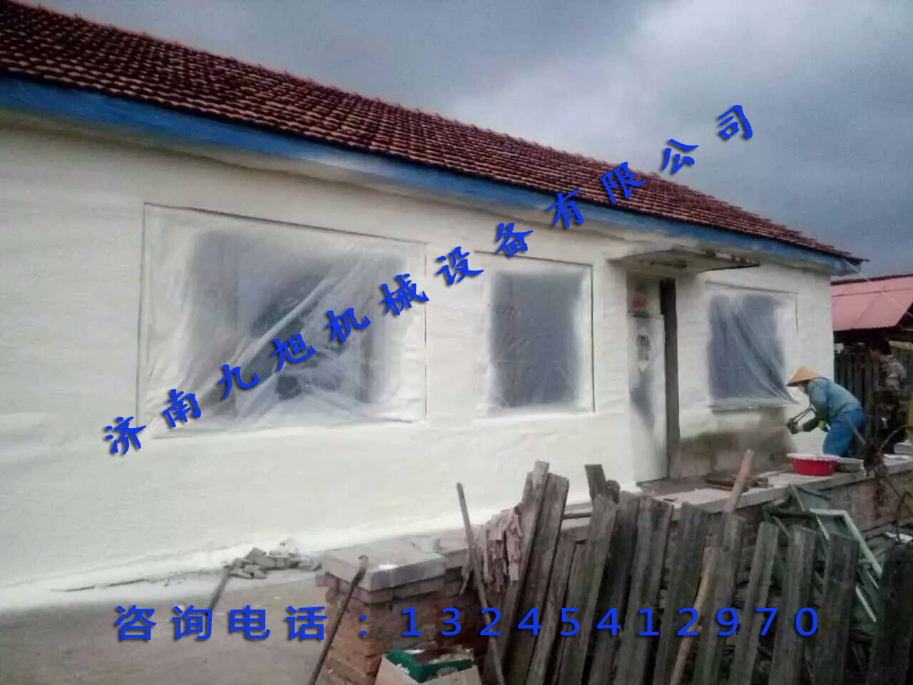 建筑外墻聚氨酯噴涂(圖1) 建筑外墻聚氨酯噴涂(圖1)